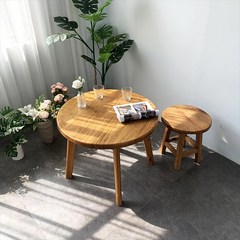 고재 테이블 카페 원목 느릅나무 업소용 가구 상판 고제 거실 우드 식탁 나무 사각, 자가 설치, 테이블 상판 지름 75cm 높이 60cm