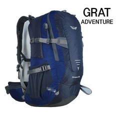 그라트 ADVENTUTRE 등산배낭 28L 방수커버 포함, 다크블루