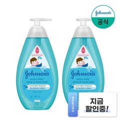 존슨즈베이비 액티브 프레쉬 바스, 500ml, 2개