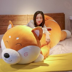 모찌인형 80cm~200cm 대형쿠션 바디필로우 강아지인형 등받이쿠션 초대형 안고자는 수면 선물, 시바견-A