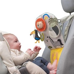 타프토이즈Taf Toys 코알라 자동차 플레이 센터 | 부모와 아기의 여행 동반자 운전 중에 둘 다 편안하게 유지합니다. 운전석에서 아기를 볼 수 있는 거울이 활동 센터 0개월, Various