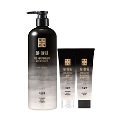 [흑갈색] LG 리엔 물들임 새치커버 샴푸 450ML 1개+ 샴푸 80ML 1개 + 트리트먼트 80ML 1개, 단품