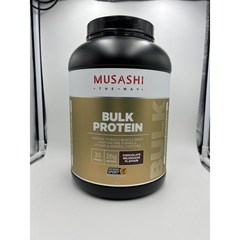 (호주/뉴질랜드) 무사시 무사시 벌크 메스 게인 프로틴 단백질 파우더 보충제 (초코맛) 2kg Musashi BULK Mass Gain Protein Powder (Chocolat, 1개