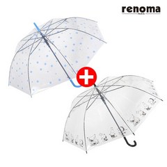 [하나 가격에 하나 더 ]_무민비닐우산+비닐우산