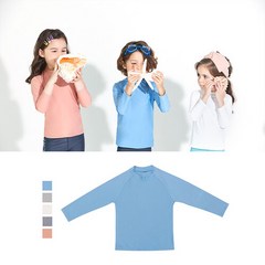 키썸플레이 [키썸플레이] 유아 아동 래쉬가드 심플 티셔츠 (5color)