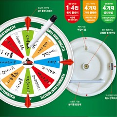 어린이 회전룰렛 행사용 복불복 랜덤 돌림판 하원후 사회복지관 답례품 어린이집
