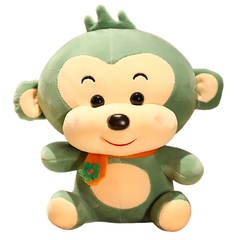 귀여운 원숭이친구 선물 인형 빅사이즈 S049, 23cm, A그린