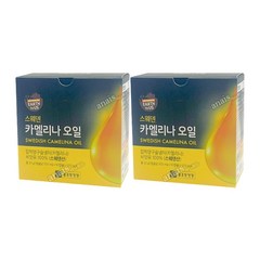 종근당건강 어스투어스 스웨덴 카멜리나 오일, 2개, 60캡슐, 60정