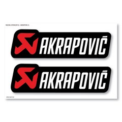 레이싱 스폰서 로고 스티커 V2 SET 아크라포빅 AKRAPOVIC, 아크라포빅 A타입, 1개