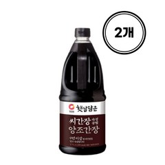 청정원 햇살담은 씨간장 양조간장, 1.7L, 2개