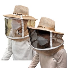 이디스트 와이드 벌망모자 낚시 양봉 농사 햇빛차단 벌초 벌레차단 벌모자, 3.분리형 벌망모자 세트