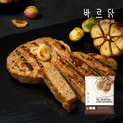 바르닭 직화그릴 닭가슴살 스테이크-갈릭&갈비맛, 100g, 40팩