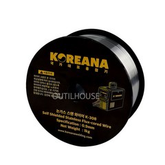 코리아나 논가스 스텐 와이어 용접봉 0.9 1kg, K-308, 1개
