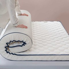 효리네 민박 접이식 토퍼 매트리스 싱글 바닥 허리 편한 원룸 자취 통기성 수면 침대, 항균모델 화이트