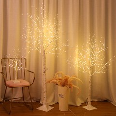 LED 자작나무 무드등 크리스마스 감성 트리 스탠드형 조명 인테리어, led 일반형 자작나무 특대형 180cm
