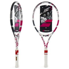 바볼랏 에보 에어로 핑크 102 275g 테니스라켓 입문자용 초보자, 스트링:스핀폴리+인조쉽|텐션:자동46