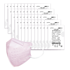 디펜스클린 황사 방역용 마스크 대형 KF94 50매, 1매입, 50개, 분홍색
