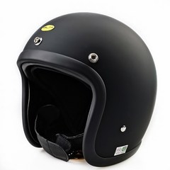 티티앤코 소두핏 헬멧 TT CO 소두핏 500TX 베스파 빈티지 오픈페이스 헬멧, 무광 블랙