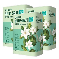 모나리자 보타닉포레 블라썸 3겹 화장지 27m, 30개입, 3개