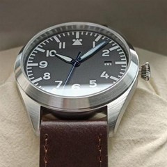 휴비나인 패션기계식시계 스위스 파일럿 자동 시계 Reloj Automatico De Hombre Relojes 기계식 사파이어 스틸 Flieger 손목 일본 Uhr