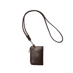 스페인 마시모두띠 Massimo dutti 스트랩 브라운 가죽 지갑 가방