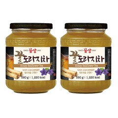 꽃샘 꿀 도라지차 꿀차/액상차(유자/모과제외), 580g, 2개, 2개
