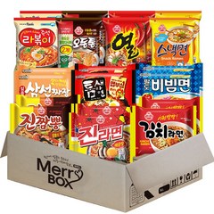 봉지라면세트 10종20개(진라면매운맛2+열라면2+오동통면2+진짬뽕2+스낵2+김치2+비빔면2+틈새2+짜장2+라볶이2), 1세트