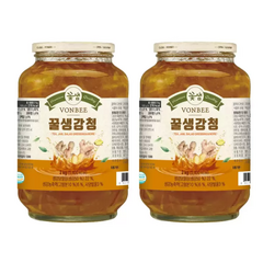 대용량 국산 국내산 꽃샘 본비 꿀생강청 생강청 액상 생강차 생강청 액상 병 2kg x 2 4kg 대용량, 1개입, 2개