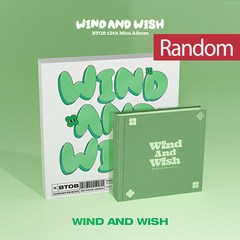 비투비 (BTOB) - 미니 12집 WIND AND WISH or ver. 중 랜덤발송, Wind (green), 랜덤접지포스터1종추가