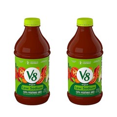(미국직배) 브이팔 오리지널 저염 100% 베지터블 주스 야채주스 1.36L 2팩 V8 V8 Low Sodium Original 100% Vegetable Juice 46 fl