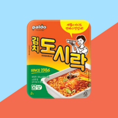 팔도 컵라면 김치도시락 컵라면 86g 12개입(BOX)