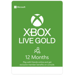 마이크로소프트 Xbox Live 12개월 골드 멤버십 카드, 1개