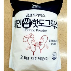 곰표 쌀핫도그믹스 핫도그믹스 가루 반죽 2kg x 5봉 29000, 5개