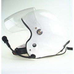 패러글라이딩장비 패러글라이더 헬멧 전체 헤드셋이있는 소음 제거 파라 모터 양면 ptt, 하얀, 57 58cm m, 1개