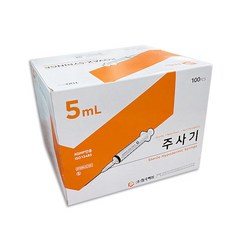한국백신 일회용 주사기 5ml 23g 100p, 1개