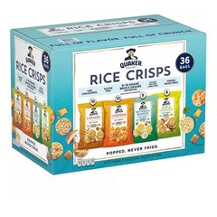 직구 퀘이커 라이스 크리스피 홀 그레인 4가지맛 믹스 36개입 Quaker Rice Crisps Variety Pack (36 pk.)
