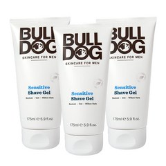 Bulldog Sensitive Shave Gel 불독 센서티브 쉐이브 젤 175mL (3팩), 3개