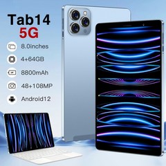 드로잉패드 2023 태블릿 안드로이드 14 프로 16G 512G 101 인치 5G 듀얼 SIM 카드 와이파이 구글 플레이 PC 스냅드래곤 888 신제품, 없음, 7.파란색 4gb 64gb