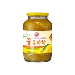 오뚜기 손님접대 꿀유자차 1KG 회사 탕비실 교회 모임 선물 자취 감기 차한잔, 14개