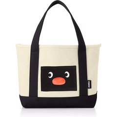 (국내배송/정품)핑구 pingu 펭귄 캐릭터 캔버스 미니 토트백 도시락 런치 가방, 1개