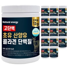 웰핏 고단백 초유 산양유 콜라겐 단백질, 500g, 15개