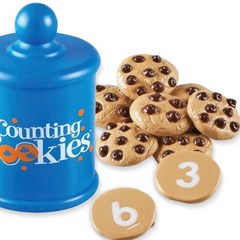 러닝리소스 수세기 쿠키 똑똑한 쿠키 LER 7348 유아 어린이 숫자 교구 놀이, 단품