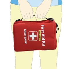 [함께할인] 팀닥터 응급키트 Red 구급함 가정용 휴대용 구급 응급 가방 상자 사무실용 세트 넥스트세이프, 팀닥터red(79,200)