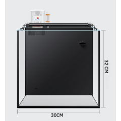 해수 어항 세트 큐브 30 50 60 내부 배면 섬프 LED 니모 구피 열대어, HB300 - 표준