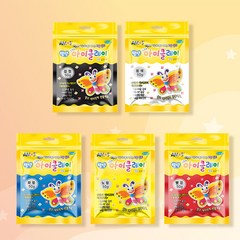 아모스 탱탱 아이클레이 50g 5색세트, 흰색 노랑 빨강 파랑 검정