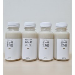 [국내산 유기농쌀 100%] 찐공방 쌀누룩요거트 210ml 6개 / 무설탕 비건 아침대용, 플레인