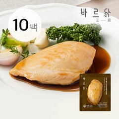 바르닭 소스품은 닭가슴살 찜닭맛, 100g, 10팩