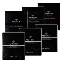맥스클리닉 프로폴리스 블랙 마스크팩 4매입 x 6팩, 6개