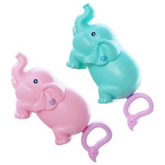 코끼리 물총세트(민트+핑크) 유아 아기 물놀이 목욕놀이 장난감 소형 동물 물총