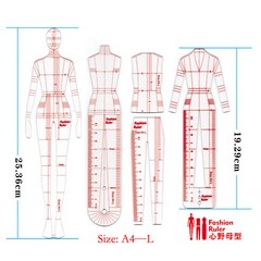 패션 의류 작업지시서 도식화 양식 공장 생산지시서 노트패드 눈금자, AA 풀패키지